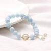 Quiet Calm, Worn Daily. Aquamarine Charm Bracelet – view 8