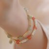Quiet Pause with Red Agate and Agate Bracelet – view 3