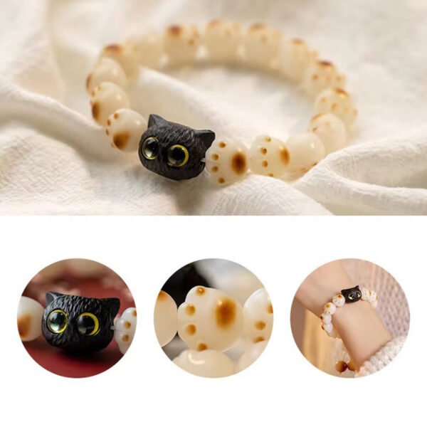 Through the Workday — Sandalwood Cat Charm – view 6